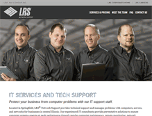 Tablet Screenshot of lrsnetworksupport.com